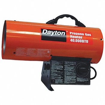 DAYTON Portable Gas Torpedo HeatrLP 300 cfm, 3VE55