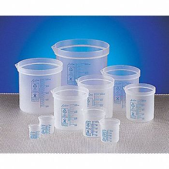DYNALON Graduated Beaker Set 50mL-1000mL PP, 8XUL1