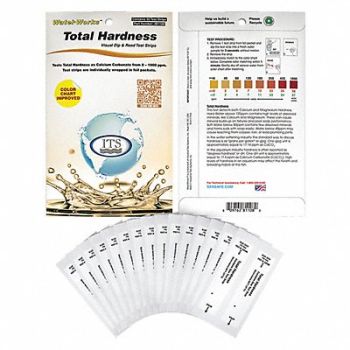 INDUSTRIAL TEST SYSTEMS Test Strip Total Hardness 0-1000ppm PK30, 3VEZ7