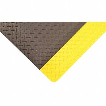 CONDOR Antifatigue Mat Yellow 3ft. x 4ft., 38ZA89