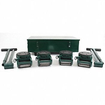 HILMAN ROLLERS Equipment Roller Kit 30 000 lb Swivel, 3VH82