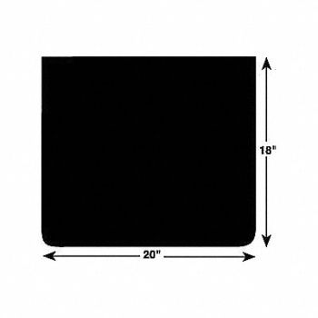 BUYERS PRODUCTS PLAIN MUD FLAPS - 20 IN 18 IN PR, 3VUH4