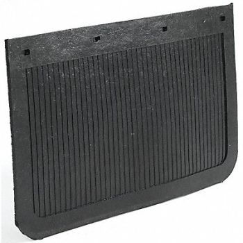 BUYERS PRODUCTS Mud Flaps Black 24 x 14 in PR, 3VUH8
