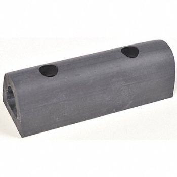 GRAINGER APPROVED Bumper Guard 6 x 2 x 2 In Rubber, 3VUV8