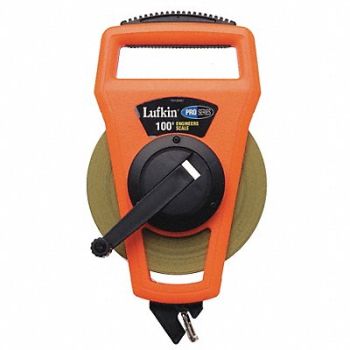 CRESCENT LUFKIN Tape Measure 1/2 Inx100 ft Orange/Black, 3VYV6