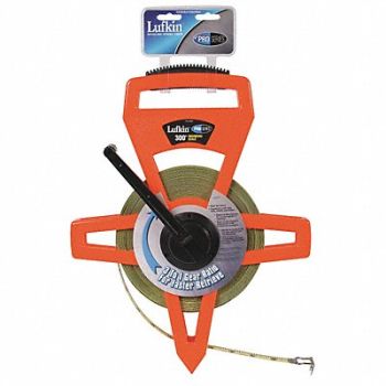 CRESCENT LUFKIN Tape Measure 1/2 Inx300 ft Orange/Black, 3VYW5