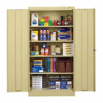 TENNSCO Storage Cabinet 72 x36 x18 Sand 4Shlv, 3W287