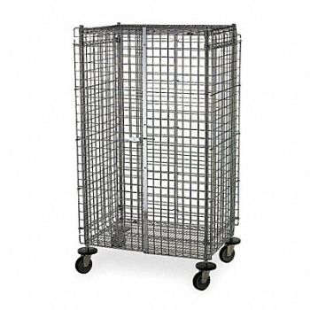 METRO Wire Security Cart 900 lb 36 in L, 3W570