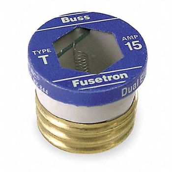 BUSSMANN Plug Fuse T Series 4-1/2A PK4, 1CZ66