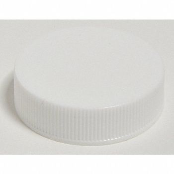 GRAINGER APPROVED Closure Cap 38-400mm Screw on PP Wht, 3WAF6