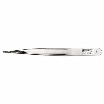 GENERAL Industrial Tweezers Sharp Point 4 1/2 In, 3WCR1