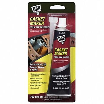 DAP Gasket Sealant Silicone 2.8 Oz Tube Blk, 3WEZ5