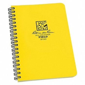 RITE IN THE RAIN All Weather Notebook Wirebound, 3WHC8