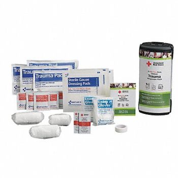 FIRST AID ONLY Trauma Responder Pack, 3WHN6