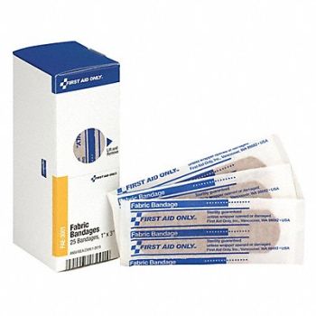 FIRST AID ONLY Bandage Fabric 3 In L PK25, 3WHP9