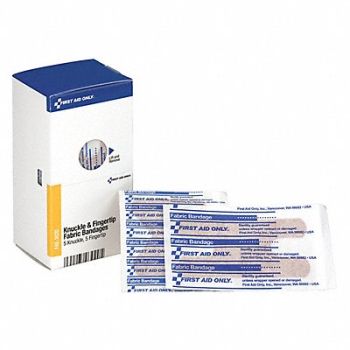 FIRST AID ONLY Knuckle/Fingertip Bandges Fabrc PK10, 3WHR5