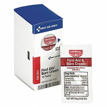 FIRST AID ONLY Burn Cream PK10, 3WHT8