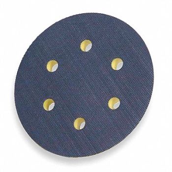 NORTON Low Pro Hook/Loop Disc Backup Pd 5in Dia, 6PF92