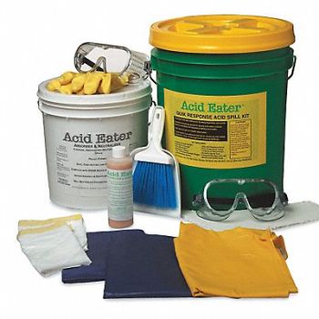ACID EATER Battery Acid Spill Kit, 3WMR4