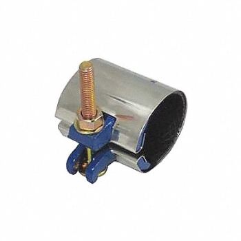 GRAINGER APPROVED Band Clamp 3 1/2 MaxOD Partial Cov 3 L, 3WMU1