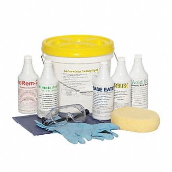 SPILL EATER Laboratory Safety Spill Kit, 3WMW2