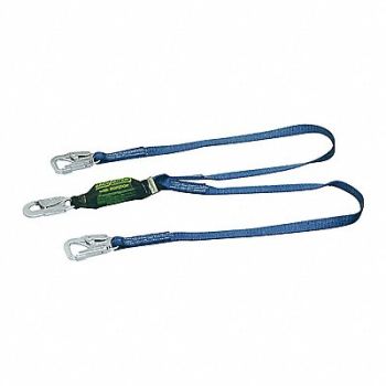 HONEYWELL MILLER Shock-Absorbing Lanyard 6 ft 310 lb., 3WNP5