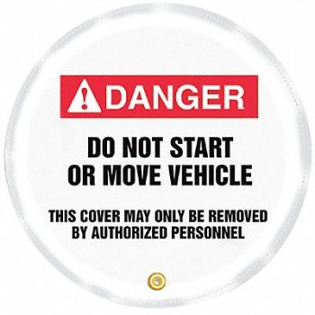 ACCUFORM Danger Sign 24X24 R and BK/WHT Vinyl, 772D75