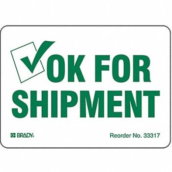 BRADY Instructional Label Inspection PK100, 3WTC1