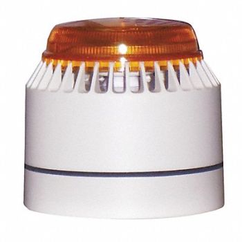 FEDERAL SIGNAL Horn Strobe White/Amber ABS 18 to 30VDC, 3WU56