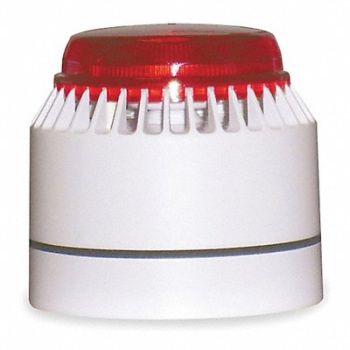 FEDERAL SIGNAL Horn Strobe White/Red ABS 18 to 30VDC, 3WU57