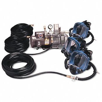 ALLEGRO Supplied Air Pump Package Full Face Mask, 3WYJ5