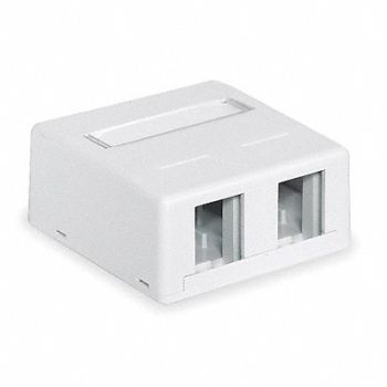 HUBBELL PREMISE WIRING Surface Housing 2 Port, 3XA64