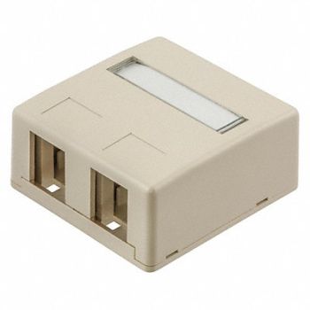 HUBBELL PREMISE WIRING Surface Housing 2 Port, 3XA65