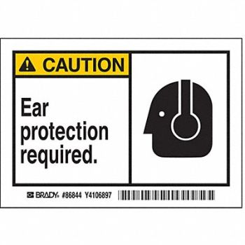 BRADY Label 3 1/2 inx5 in Polyester PK5, 3XAR7