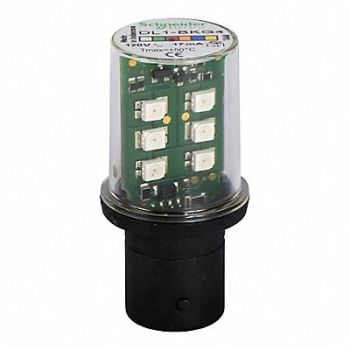 SCHNEIDER ELECTRIC Flashing LED Lamp Red 120VAC, 3XB63