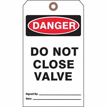 SEE ALL INDUSTRIES Danger Tag 7 in H 4 in W Cardstock PK25, 3XCD9