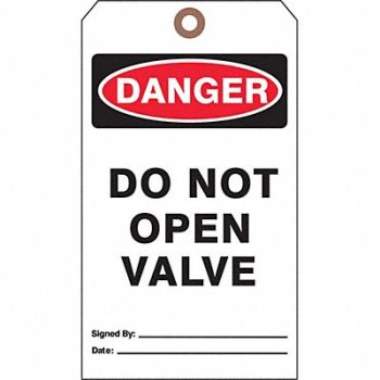 SEE ALL INDUSTRIES Danger Tag 7 in H 4 in W Cardstock PK25, 3XCE3