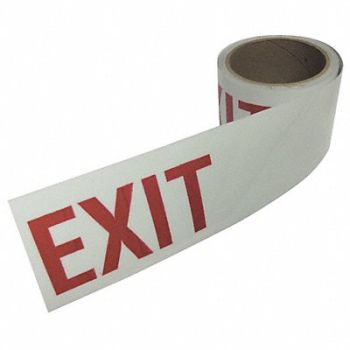 GRAINGER APPROVED Floor Tape Red/White 3 inx15 ft Roll, 3XCK9
