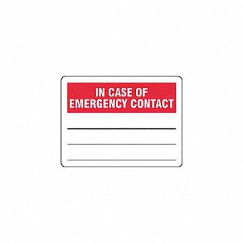 STRANCO INC Label 3 1/2 in x 5 in Polyester PK10, 3XCR2