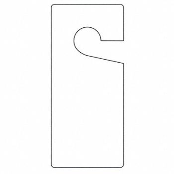 ACCUFORM Blank Tag 9 x 4 Wht Plstc PK10, 3XCY9