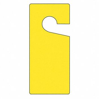 ACCUFORM Blank Tag 9 x 4 In Yel Plstc PK10, 3XCZ3