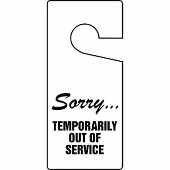 ACCUFORM Door Knob Hanger Tag 9in H 4in W PK10, 3XCZ9