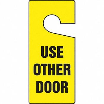 ACCUFORM Door Knob Hanger Tag 9in H 4in W PK10, 3XDC3