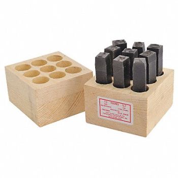 GRAINGER APPROVED Number Stamp 0 Thru 9 PK9, 3XDG3