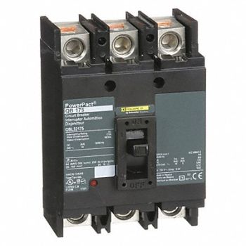 SQUARE D Circuit Breaker 175A 3P 240VAC QB, 3XE12