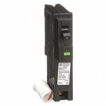 SQUARE D Circuit Breaker 15A Plug In 120V 1P, 3XE15