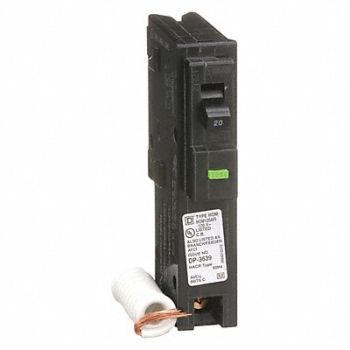 SQUARE D Circuit Breaker 20A Plug In 120V 1P, 3XE16