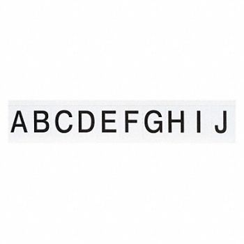 BRADY Carded Letters A Thru Z 1-1/2 in H PK25, 3XEP7