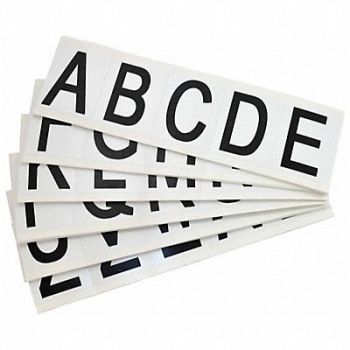 BRADY Carded Letters A Thru Z 2-1/4 in H PK25, 3XEP9