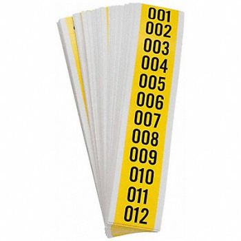 BRADY Carded Numbers 001 Thru 999, 3XER8